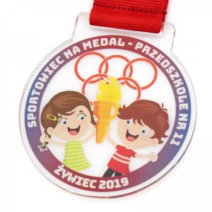 medal dla przedszkola z nadrukiem